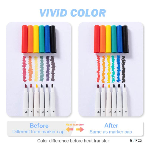CRICUT Infusible Ink Freehand Markers, Dual-Tip, BASICS - Set of 5
