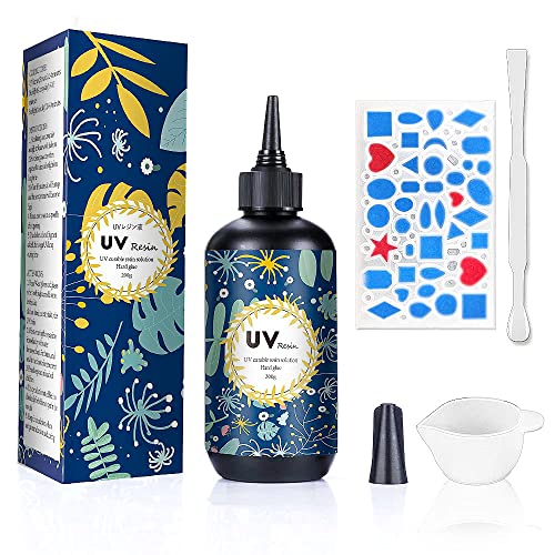 Crystal Clear Hard UV Resin Upgraded Formula Ultraviolet Fast Curing Resin  for Jewelry Making Craft Decoration, Hard Transparent Glue Solar Cure  Sunlight Activated Resin (100g)