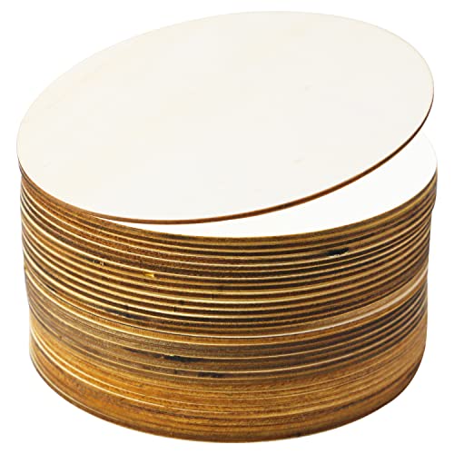 FSWCCK 15 PCS 12 Inch Wood Circles for Crafts - Unfinished Wood Rounds  Wooden Cutouts, Wood Slices for Painting, Home, Party, Holiday Decor