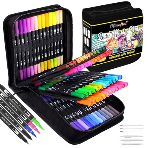 CADITEX Markers for Adult Coloring 100 Colors Dual Brush Pens Fine Tip  Markers Set for Artist Drawing - Yahoo Shopping