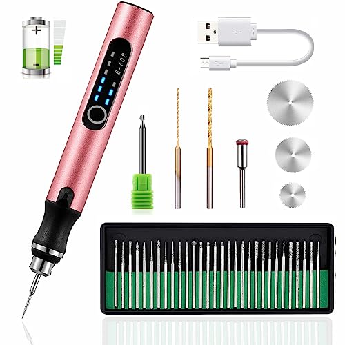 Toolly 108 Pcs Engraving Tool Kit, Multi-functional Electric Corded Micro Engraver Etching Pen DIY Rotary Tool for Jewelry Glass Wood Metal Ceramic