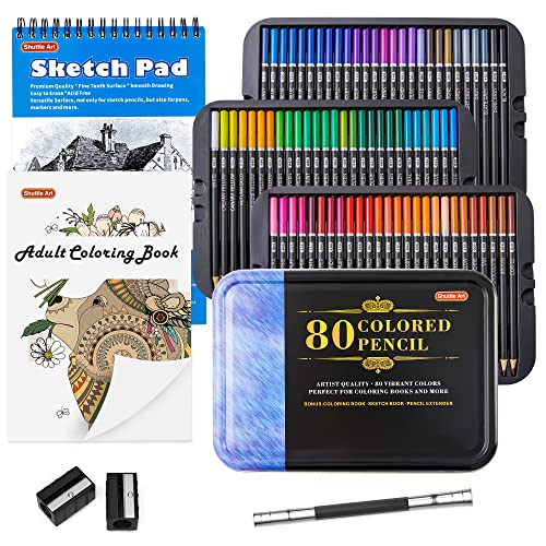 Shuttle Art Colored Pencils Bundle Set of 136 Colors Colored