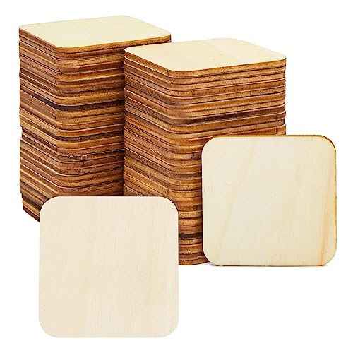 60 Pack Unfinished Wood Hexagon Pieces for DIY Crafts, Wood Slice Cutouts (3 Inches)