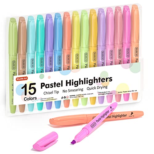  Shuttle Art Bible Highlighters and Pens No Bleed, 22 Pack  Bible Journaling Kit, 12 Colors Gel Highlighters and 10 Colors Ballpoint  Pens with a storage bag, Bible Markers No Bleed