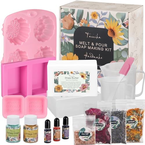 Soap Making Kit for Adults, Make Your Own Soap with Melt and Pour diy  Natural