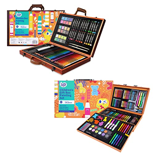  KIDDYCOLOR 158-Pieces Art Set, Deluxe Arts and Crafts Supplies  for Kids, Portable Painting Drawing Art Kit, Perfect Christmas New Year  Gifts for Girls & Boys Ages 4-12 : Arts, Crafts