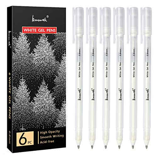 Qionew Gold Gel Pens 3 Pack 1mm Extra Fine Point Pens Gel Ink Pens