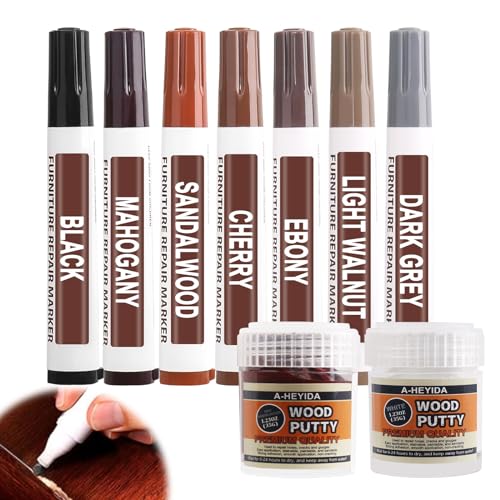 AUSWIFF Touch Up Paint Brush Pen(3 Pens), Furniture Repair Kit for Walls,  Wood Floors, Cabinets