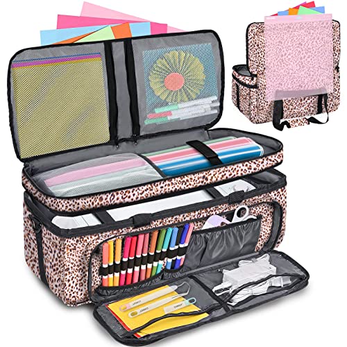 MIZATTO Carrying Case Compatible with Cricut Maker, Maker 3, Explore Air 2,  Explore 3,with Tote Bag for Cutting Mat Travel Carrying Bag for Craft Tool