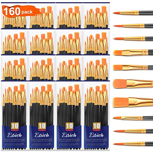 Acrylic Painting Set with 1 Packs / 10 PCS Nylon Hair Brushes 12 Color  Tubes (12ml, 0.4 oz) 1 PCS Paint Plate and 4 PCS Canvas for Acrylic Painting  Artist Professional Kits