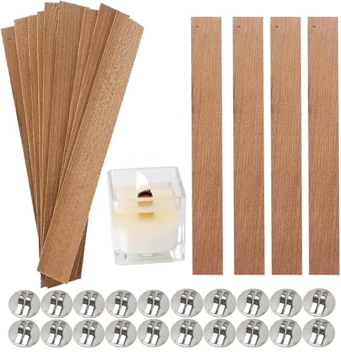 Wooden Wicks for Candle Making - 100pcs Candle Wicks for Soy Wax with –  WoodArtSupply