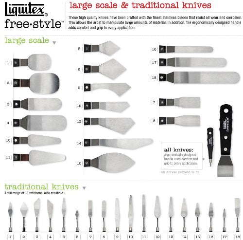  Liquitex Professional Freestyle Plastic Mixing Knives