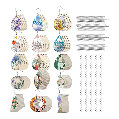 Hicarer 168 Pieces DIY Earrings Making Kit Includes Transparent Teardrop  Pendants Clear Acrylic Earring Blanks Hooks and Open Jump Rings for  Earrings