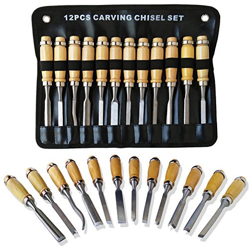 Lulu Home Wood Carving Tools, 16PCS Professional Carving Knife Tool Set for  Woodworking Premium Wood Handle with Chisel Gouge Whetstones