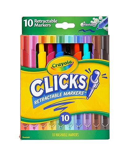  Crayola Glitter Markers, Assorted Colors, Art Supplies