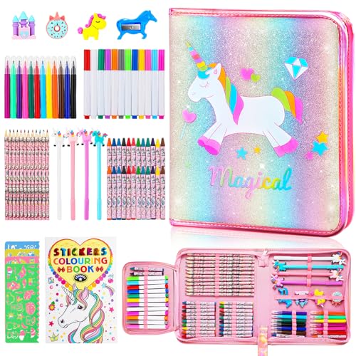  Bunobry Scented Markers Coloring with Unicorn Pencil