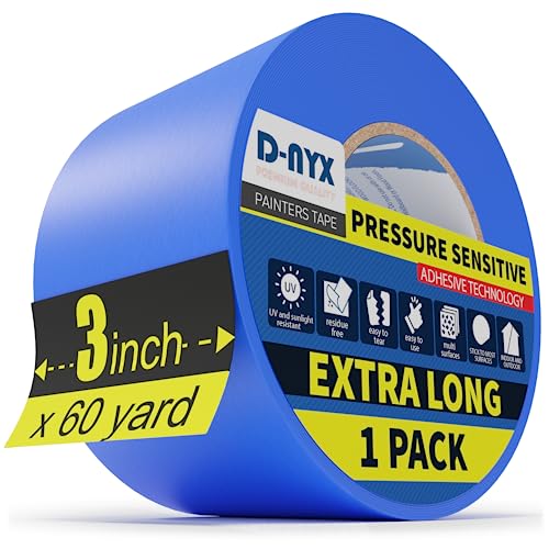 No-Residue 1 In, 60 Yd Masking Tape 1 Pk. Easy-Tear Pro-Grade Removable  Painters Tape Great for Home Office or Commercial Contractor. Clean,  Drip-Free