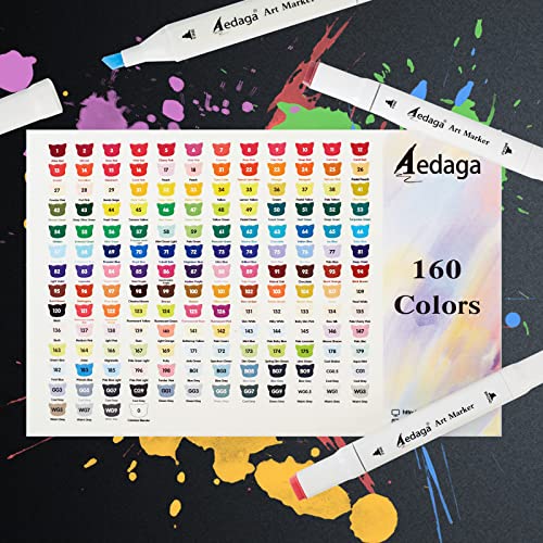 Y YOMA 100 Colors Alcohol Markers Dual Tip Markers Art Markers Set