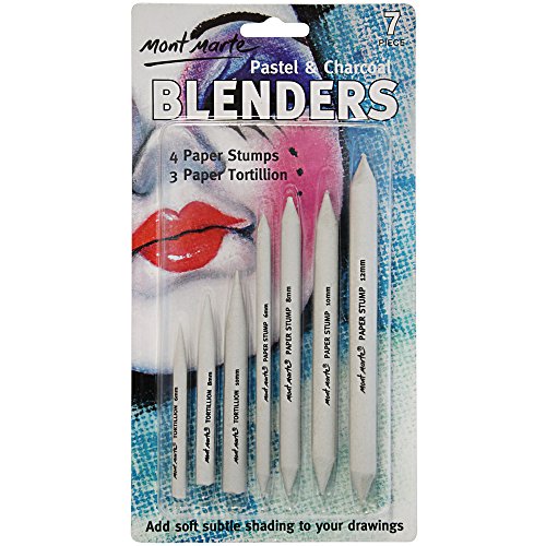 12 PCS Blending Stumps and Tortillions Paper Art Blenders with