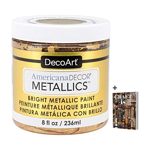 DecoArt DM-DA071 Dazzling Metallics 2-Ounce Glorious Gold Acrylic Paint