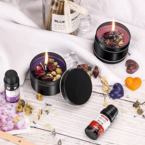 Candle Making Kit with Hot Plate,DIY Candle Making Kit for Adults &  Beginners & Kids Including Hot Plate,Wax,Dyes,Melting Pot,Candle Tins  Perfect DIY by WJFORLION 