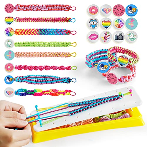 Friendship Girls Bracelet Making Kit - DIY Bracelet Kits Kids Toys Girls Gifts Ideas Ages 6 7 8 9 10 11 12 Year Old Birthday Present for Teen Girl