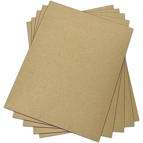 Chipboard Sheets 8.5 x 11 Inches - 22 Point 100pcs Brown Kraft