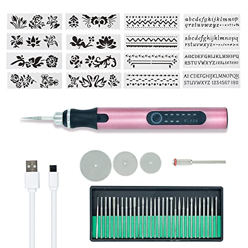 Culiau's Customizer Engraving Pen: Ultimate Cordless Portable for Artists &  DIYers - Engrave 50+ Surfaces - Beginner Friendly - Rechargeable - Free 30