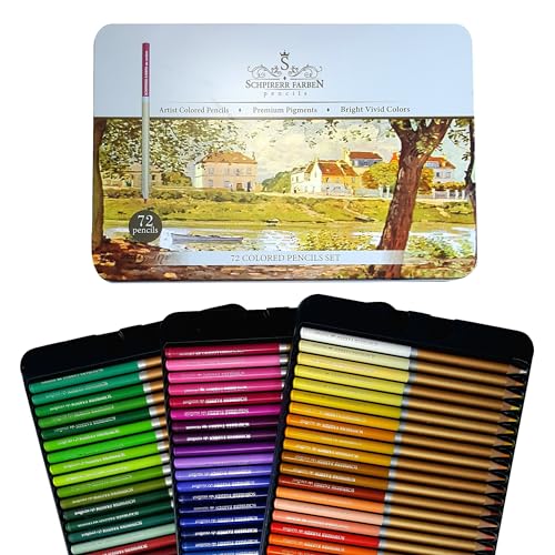 RoseArt Premium 72ct Colored Pencils – Art Supplies for Drawing, Sketching, Adult Colors, Soft Core Color Pencils 72 Pack, Multi