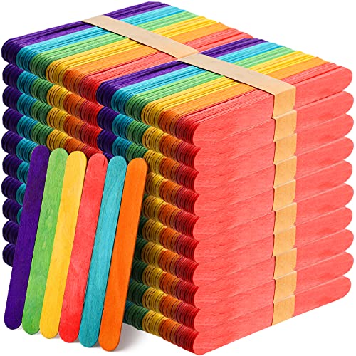  Magicfly 1000pcs Popsicle Sticks, Natural Wooden Food Grade Craft  Sticks, 4-1/2 Inch Great Bulk Ice Cream Sticks for Craft Project, Home  Decoration : Arts, Crafts & Sewing