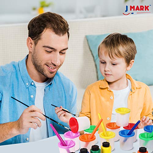 J MARK Washable Finger Paint for Toddlers 1-3 – Set Includes 50