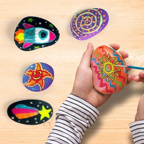  Toidgy Rock Painting Kit for Kids - Glow in The Dark, Arts and  Crafts Gift for Boys Girls Ages 4-12, Craft Kits Art Supplies for Kids  Activities, Creative Art Toys Age