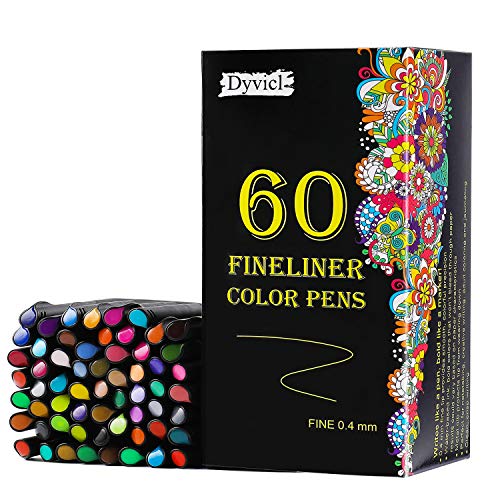 Dyvicl Highlight Color Pens, 0.8 mm Fine Point Pens Gel Ink Pens