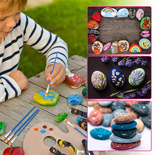 25 Rocks for Painting – Multi-Colored Large Rock Painting Stones, 2” - 3.5”  inch Super Smooth and Flat, Non-Porous Craft Painting Rocks, 100% Natural