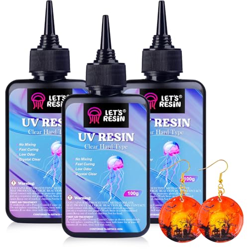 LET'S RESIN UV Resin, 2,000g 250ml 8Pcs Faster Cure Crystal Clear UV R –  WoodArtSupply