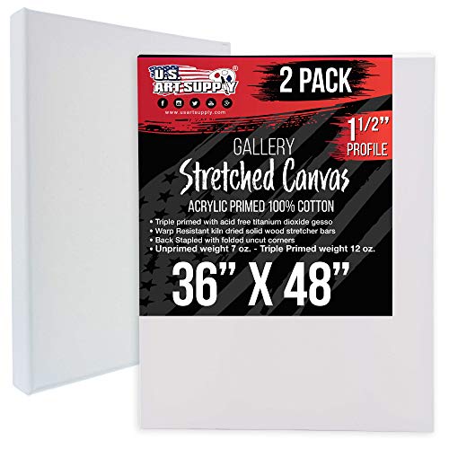 AUREUO Mini Stretched Canvas - 4x4 inch/24 Pack - 2/5 inch Profile Square Canvas for Kids, Ideal for Painting & Craft, Other