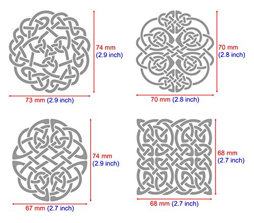 Aleks Melnyk #39.2 Metal Journal Stencil, Celtic Knot, Dragon, Scandin –  WoodArtSupply