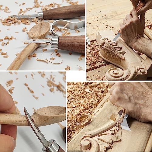 Frephy Wood Carving Kit for Beginners Whittling Kit for Beginners Wood  Whittling Kit with Basswood Wood Blocks 23Pcs Wood Carving Tools Gift Set  DIY