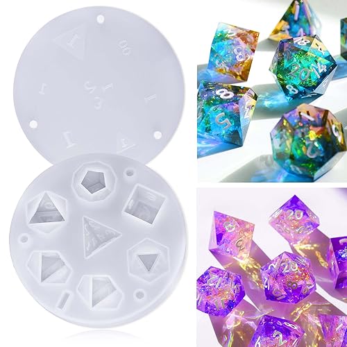 8Pcs Sphere Resin Molds Silicone, BABORUI Upgraded 3D Seamless Ball Shapes  Silicone Molds for Resin Casting, Large Globe Epoxy Resin Molds for Home