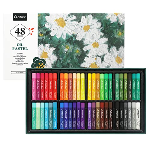 LIGHTWISH Oil Pastels for Artists - 50 Square Include 2 Jumbo Black Wh –  WoodArtSupply