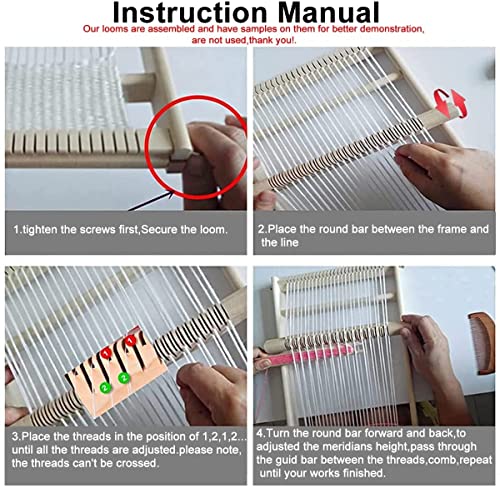 DDAI Weaving Loom Kit Crafts for Kids and Adults - Potholder Loops Toys for  Girls and Boys Ages 6 7 8 9 10 11 12 - Beginners Knitting Loom Set Holder Weaving  Kits and Gifts - Metal Crochet Hooks
