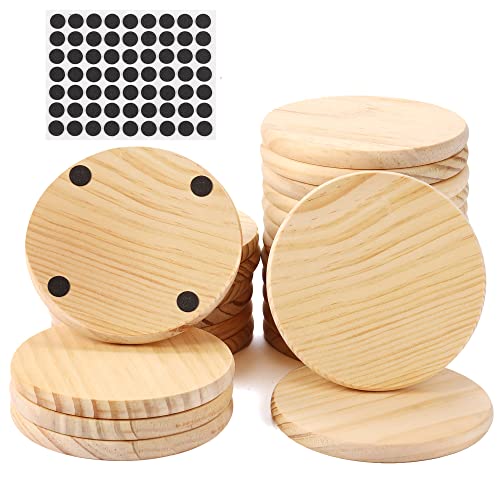  12 Pieces Unfinished Wood Coasters, GOH DODD 4 Inch Wooden  Heart Blank Coasters DIY Craft KIT for Wedding, Valentine'Day : Home &  Kitchen