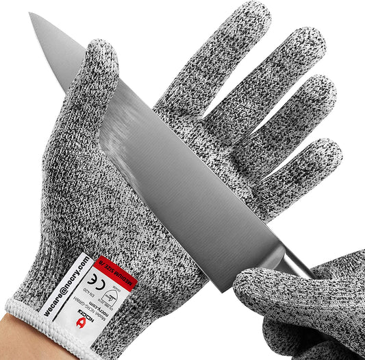 toolant A4 Cut Resistant Work Gloves with Grip, Ultra Thin Safety Glove for Fishing, Wood Carving, Gardening,1/3 Pairs,S-XL