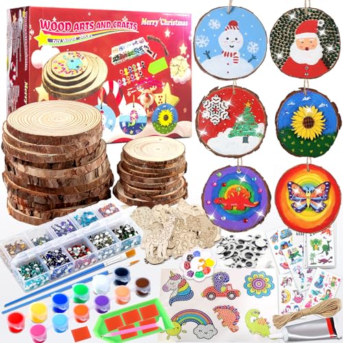 atydkug Kids Wooden Painting Kit - Glow in The Dark Foil Arts & Crafts –  WoodArtSupply