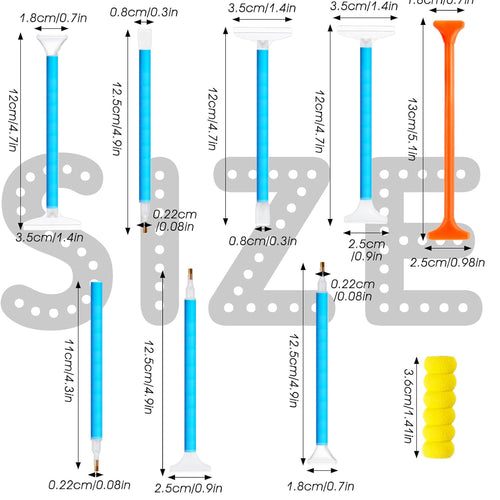  8Pcs Diamond Art Pens Sets,Diamond Painting Pens