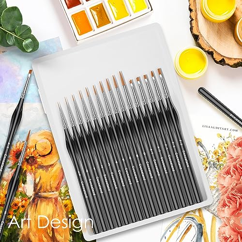 PANDAFLY Micro Detail Paint Brush Set, 15pcs Miniature Painting Brushes For  Fine Detailing & Art Painting - Watercolor Oil Acrylic, Face, Nail, Craft  Models, Rock Painting, Warhammer 40k - 3D Printing Ratings