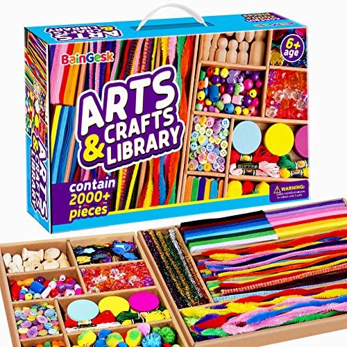 mumaloo arts crafts kit for girls, kid craft kits, all inclusive fun craft  box, 10 pre-packaged sensory arts and crafts for k
