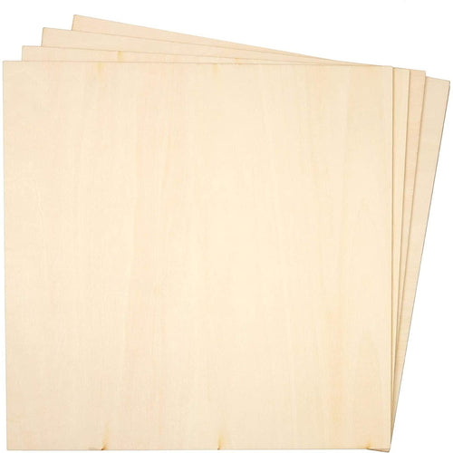 Thin Basswood Sheets, Wood Squares for Crafts 10x10, 3mm Plywood for Laser  Cutting, Wood Burning (8 Pack)