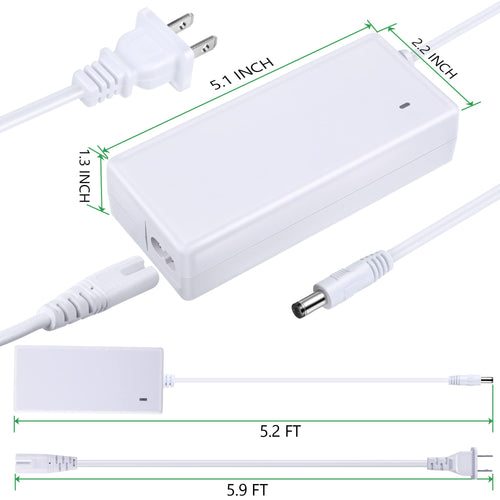 Enhon Power Adapter Replacement Compatible with Cricut Explore Explore Air  2 Expression 2 Create Cake Mini Original Cricut Cutting Machine, 18V 2.5A  AC Power Cord Charger Power Supply Wall Plug Cord