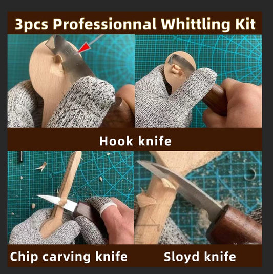Wood Carving Kit Whittling Kit for Beginners 19PCS Wood Carving